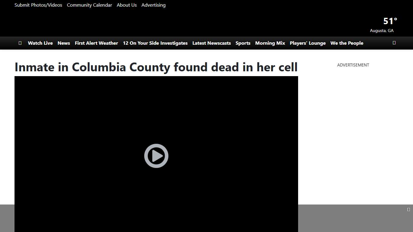Inmate in Columbia County found dead in her cell
